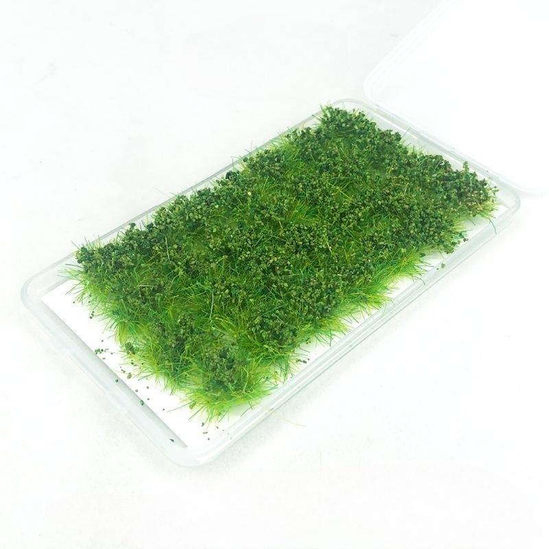 Sand Scene Scenery Material Artificial Grass Bushes Miniature Greenery Plant Cluster Decor Simulation Flower Grass Tufts Model