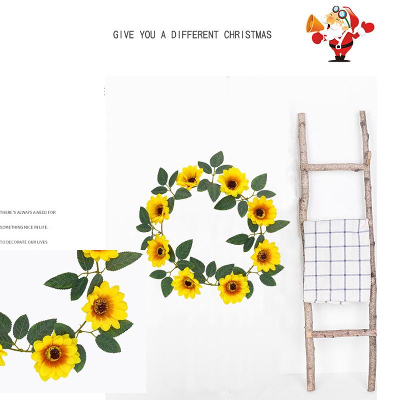 Boho Women Garland Sunflower Flower Floral Hairband Headband Festival Party Wedding