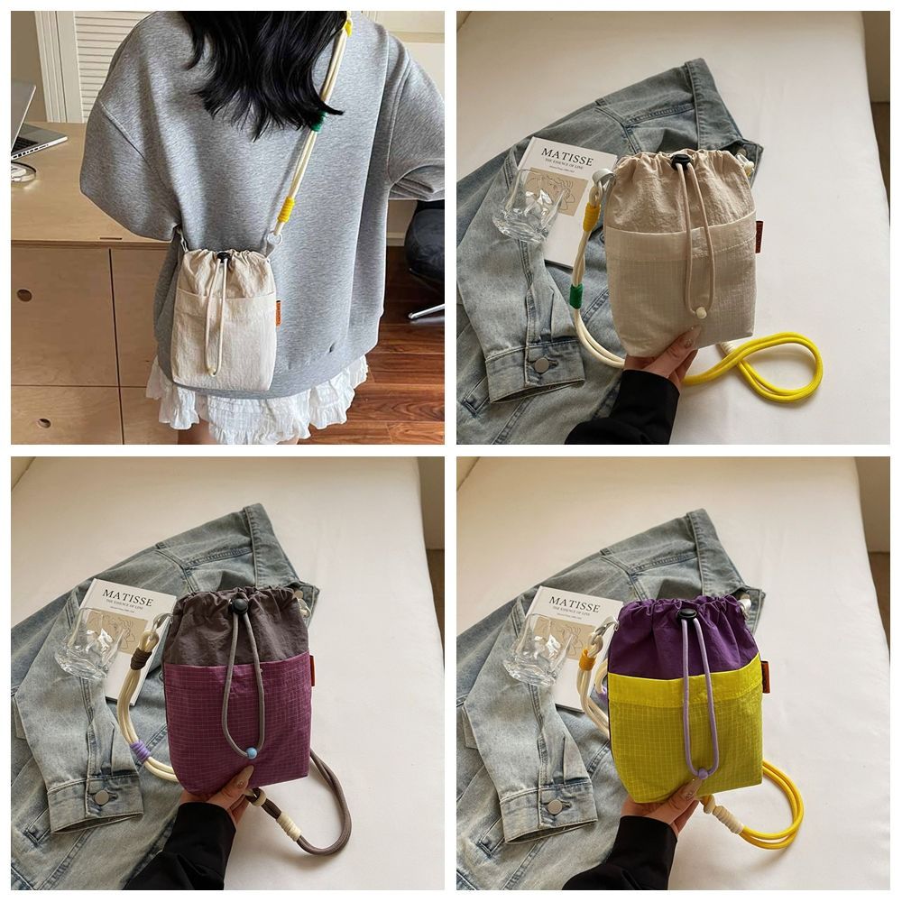 

Nylon Water Bottle Holder Quick Drying Crossbody Water Bottle Bag Walking жовтий