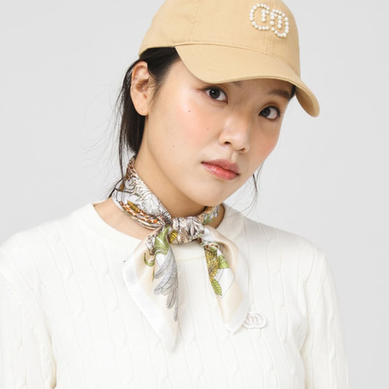 DOYOUKNOWMC ALL SEASON Safari Mood Print Beige Petite Scarf