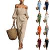 Vestido Casual de Color para Mujer con Hombros Descubiertos para Vacaciones