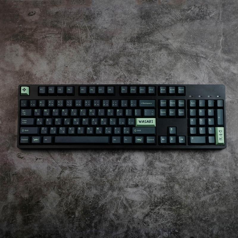 142 Keys Wasabi Mustard Keycaps PBT Dye Sublimation Personlized  Keycap For Mechanical  MX Keyboard for Key