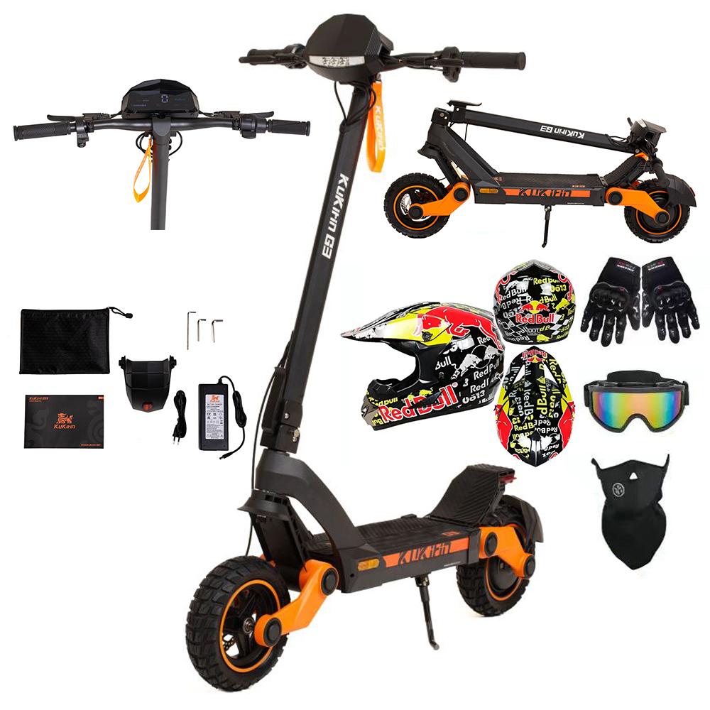 Faltbarer Elektroroller Kukirin G3, 1200W Motor, 52V 18Ah Akku, Höchstgeschwindigkeit 50 km/h, Reichweite 63 km, 10-Zoll-Reifen + 4 Geschenke
