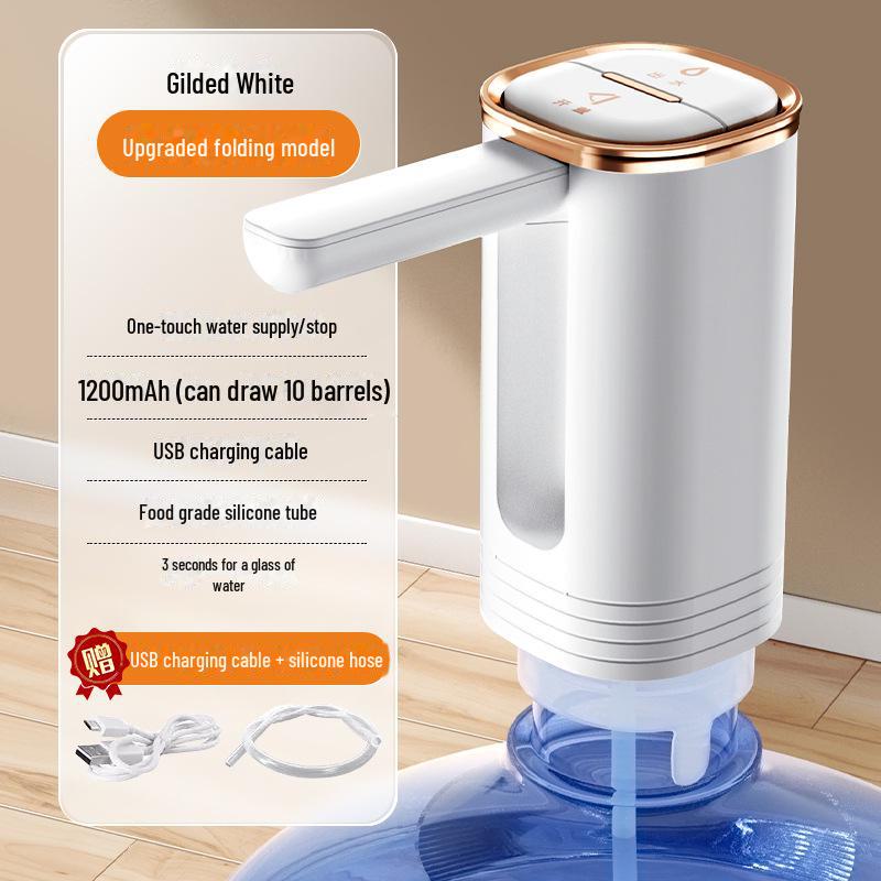 Fechadura de Impressão Digital para Crianças Bomba de Água Elétrica Dobrável com Tela Sensível ao Toque para Água Mineral Engarrafada