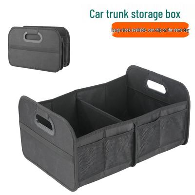 Cross-Border Car Trunk Organizer: Foldable Large Capacity Storage Box with Oxford Cloth