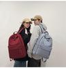 Large Capacity Simple Solid Color Backpack for Junior & High School Girls - New Korean Style, Versatile for College Students