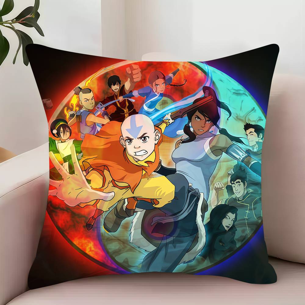 MINISO A-Avatar The Last Airbender Pillow Case Decor Protective Covers Comfortable soft for Sofa Living Room Home office