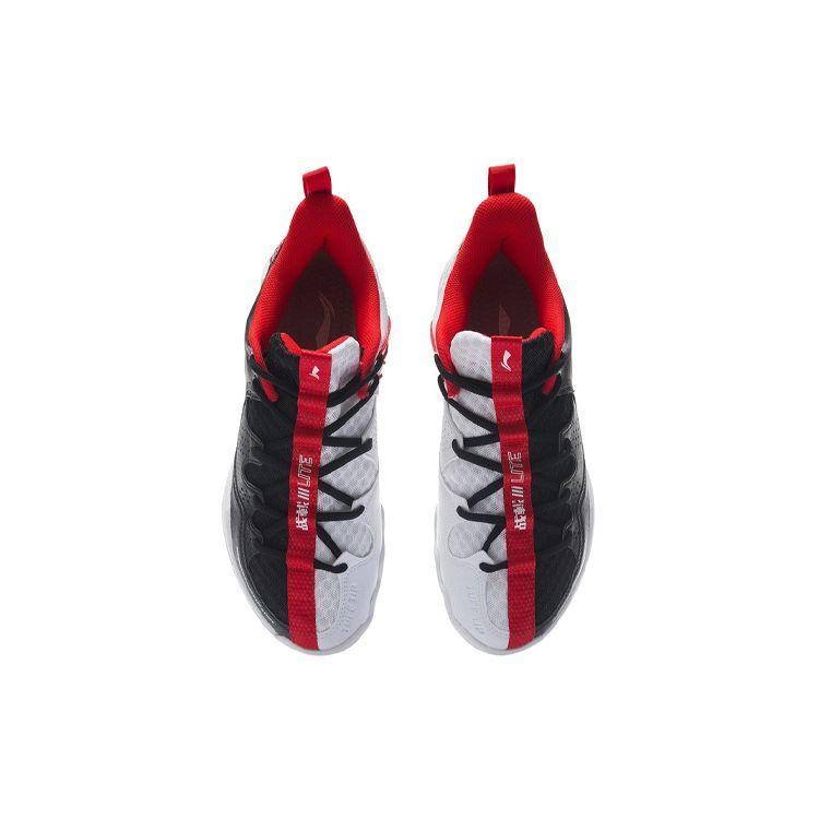 Li Ning Battle Axe III Lite Shock Absorbing Non-Slip Low-Top Badminton Shoes Unisex Shoes Black White AYTR021-2