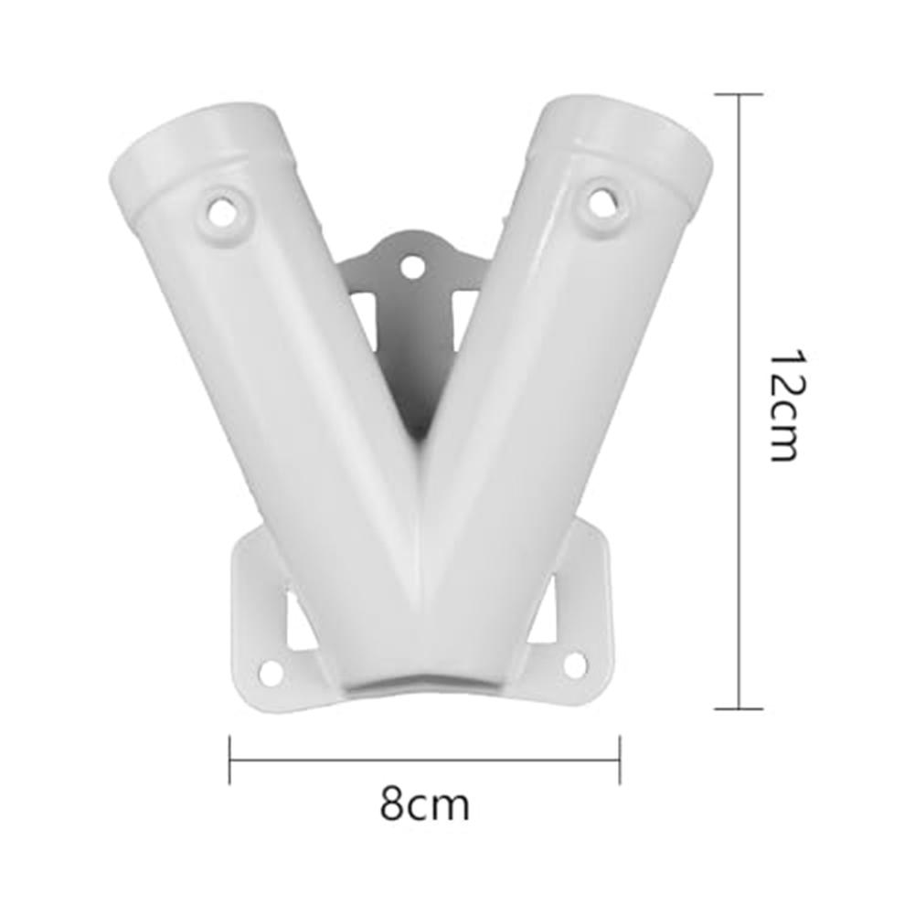 1 szt. Wytrzymały Uchwyt Ścienny na Maszt Flagowy Kształt V Stop Aluminium Uchwyt na Flagę Ścienną Uchwyt Podwójny Uchwyt do Montażu Flagi