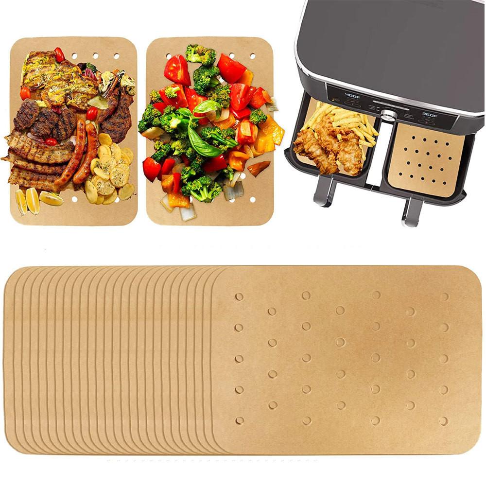 Durable Rectangular Oil Paper Liner For Air Fryer Heat Resistant And Non-stick