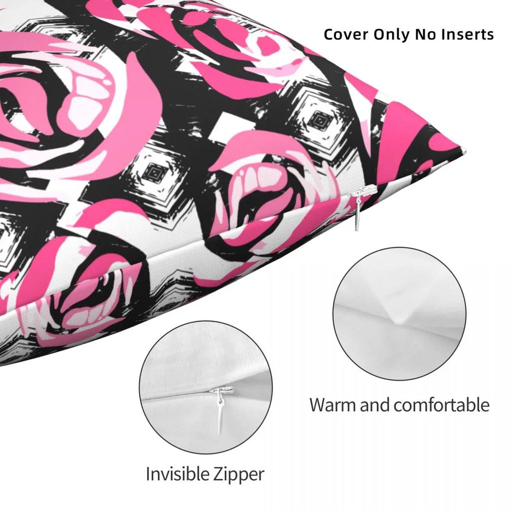 Tribal Ethnic Roses Grunge Pillowcase Polyester Cushion Cover Decor Throw Pillow Case Cover Seat Square '
