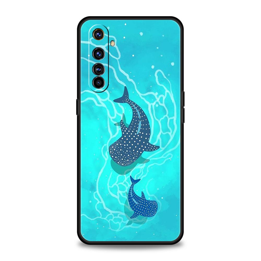 Havsvalhaj Simmande För Realme GT Neo 2 3 3T 5 Fodral För Realme 12 11 5G 10 9 8 5G 7 6 GT5 GT3 GT2 Pro Plus C25 C35 Skydd