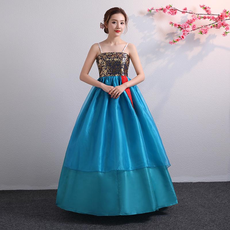 Rochie de spectacol de dans etnic coreean pentru întâlniri anuale