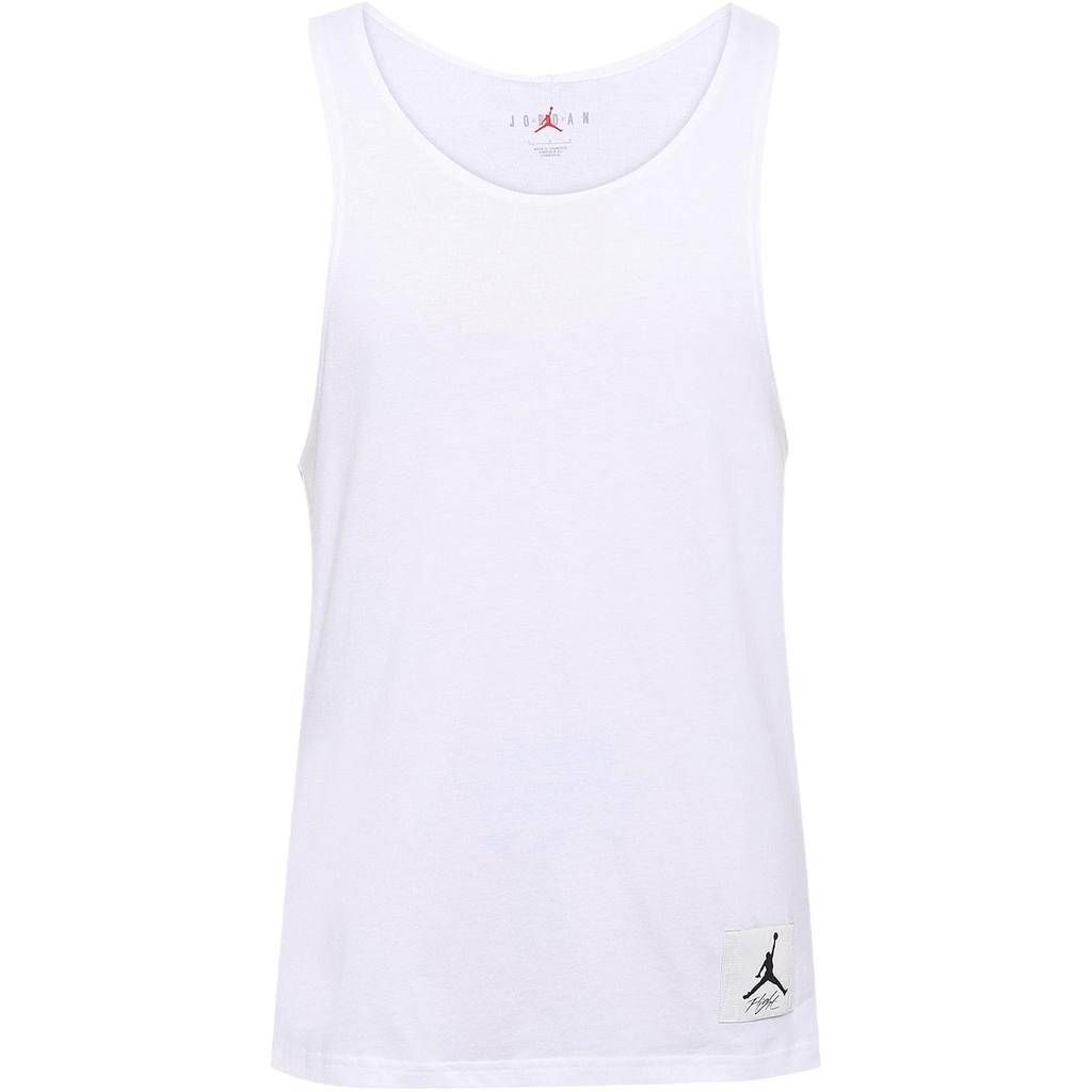 Jordan Essentials Solid Color Sports Tank Top Men Tops White DX9586-100