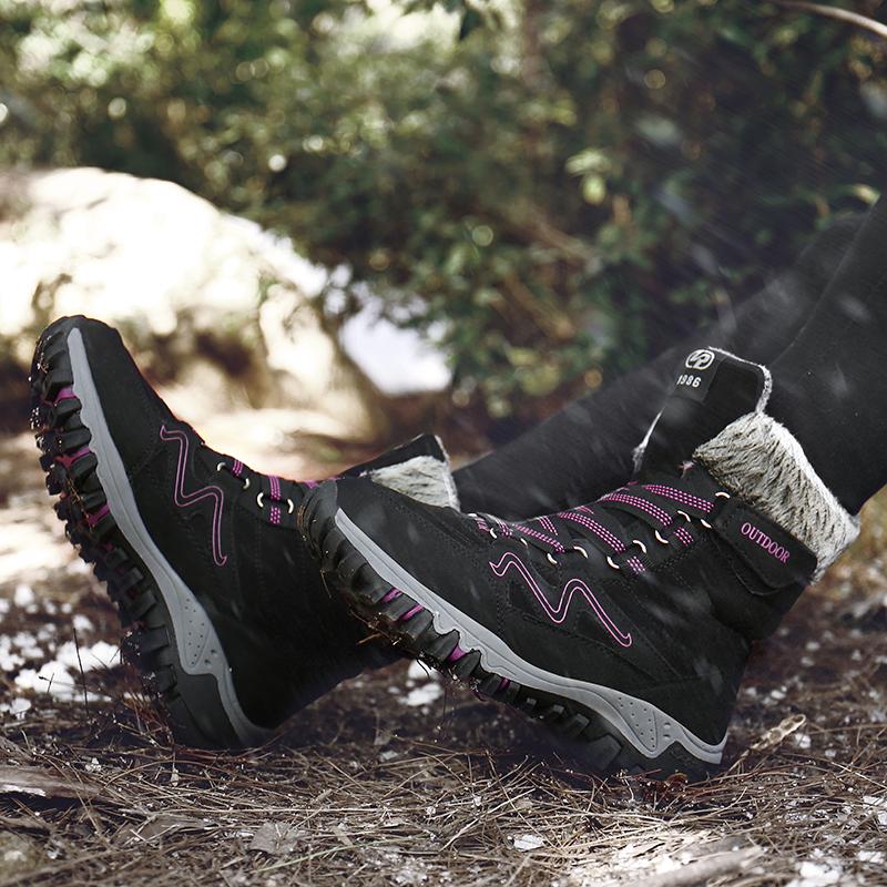 Winter Boots Waterproof Outdoor Women Boots Ankle Snow Boots High Women Footwear