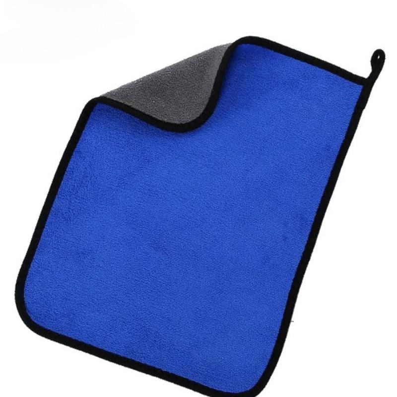 

1/4 шт. Микрофибровое полотенце для мытья автомобиля, мягкие, быстросохнущие, тряпки для протирки окон и зеркал, двухслойные салфетки для уборки дома 1PC