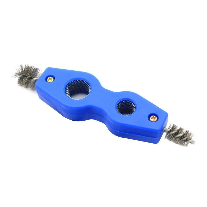 4 in 1 Pipe Cleaning Tool Tube & Fitting Brush Wire Brush Deburr Durable Battery Terminal and Post Brush for Soldering