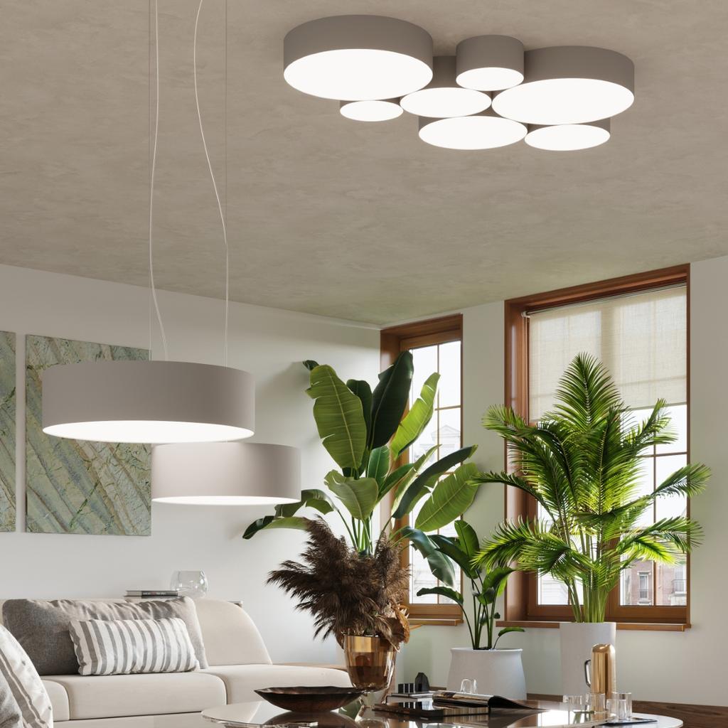 Arena 45 hanging lamp, gray