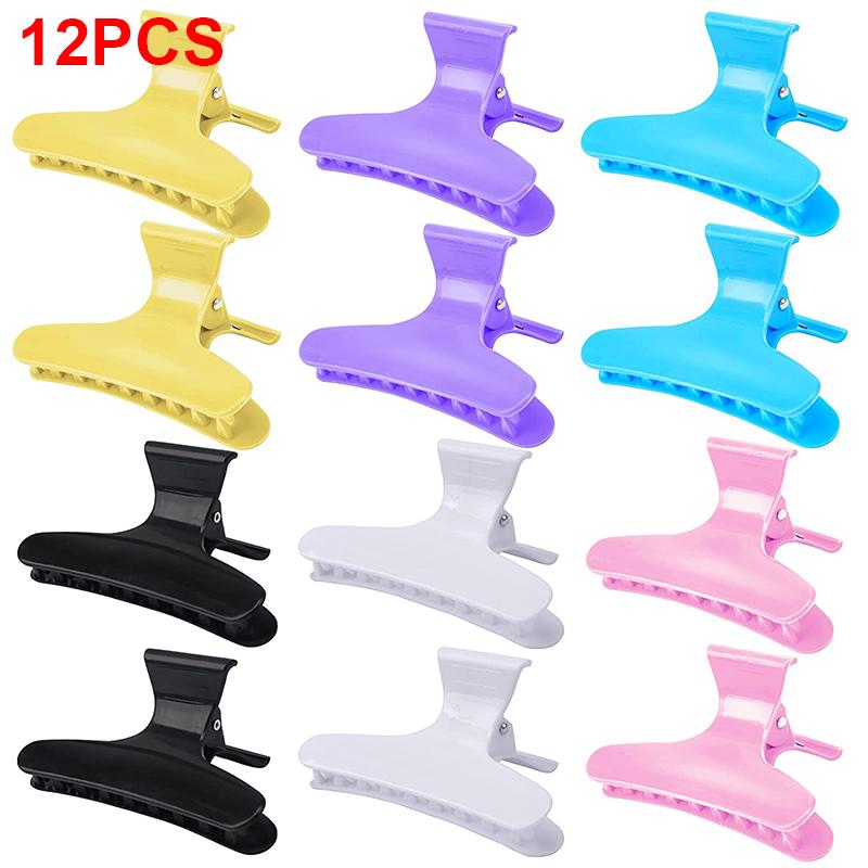 

12 шт. заколки для волос для женщин заколки для укладки волос зажимы для волос Парикмахерская Пермь Pro Парикмахерские инструменты хвостик когти аксессуары