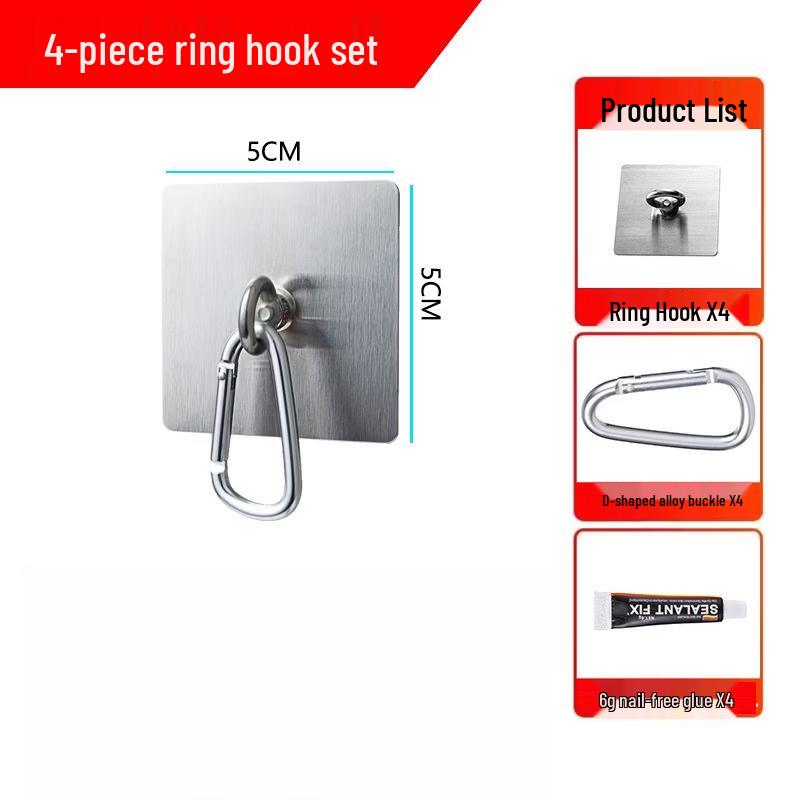 

ZNMW Outdoor Stainless Steel Hanging Ring Hooks