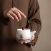 Dehua Porcelana Biała Porcelana Nefrytowa Tłuszczowa Czajnik z Belką Ceramiczny Domowy Czajnik do Herbaty Zestaw do Herbaty Kung Fu Chiński Czajnik do Herbaty Czajnik