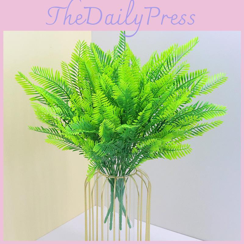 Synthetic Fern With Green Color For Home Garden Wedding And Photography Applications