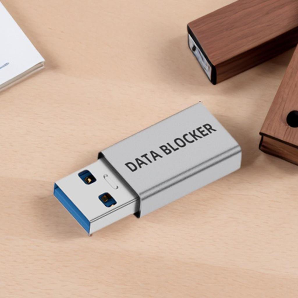 Bloqueur de données USB Adaptateur Anti Juice Jacking Protecteur de port USB Type-C Sécurité de charge pour téléphone portable PC