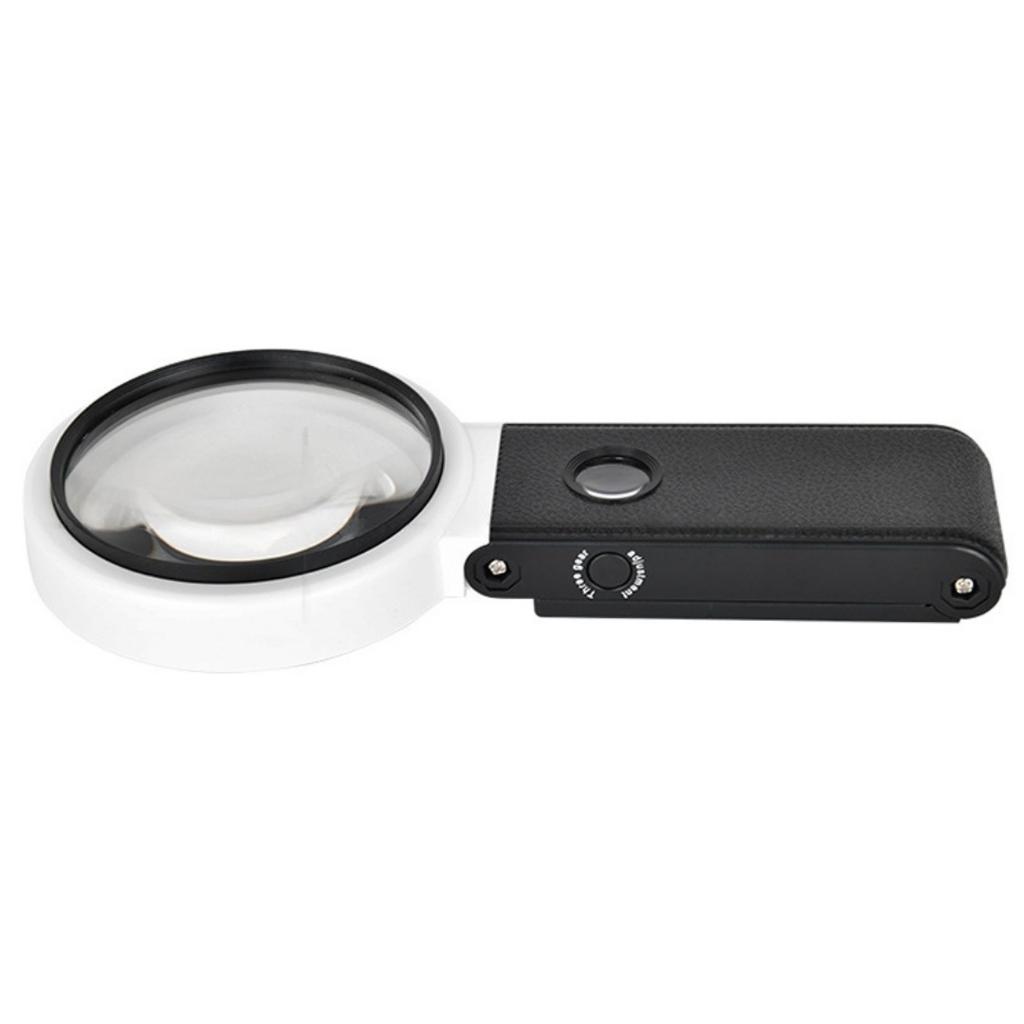 Magnifying Glass With Light And Stand 10x 25x Foldable Magnifier Usb Handheld And Standing Illuminated Magnifier Reading