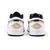 Jordan Air Jordan 1 Slip Resistant Abrasion Resistant Low Top Vintage Basketball Shoes Unisex White Brown Black 553558-172(Team59-)