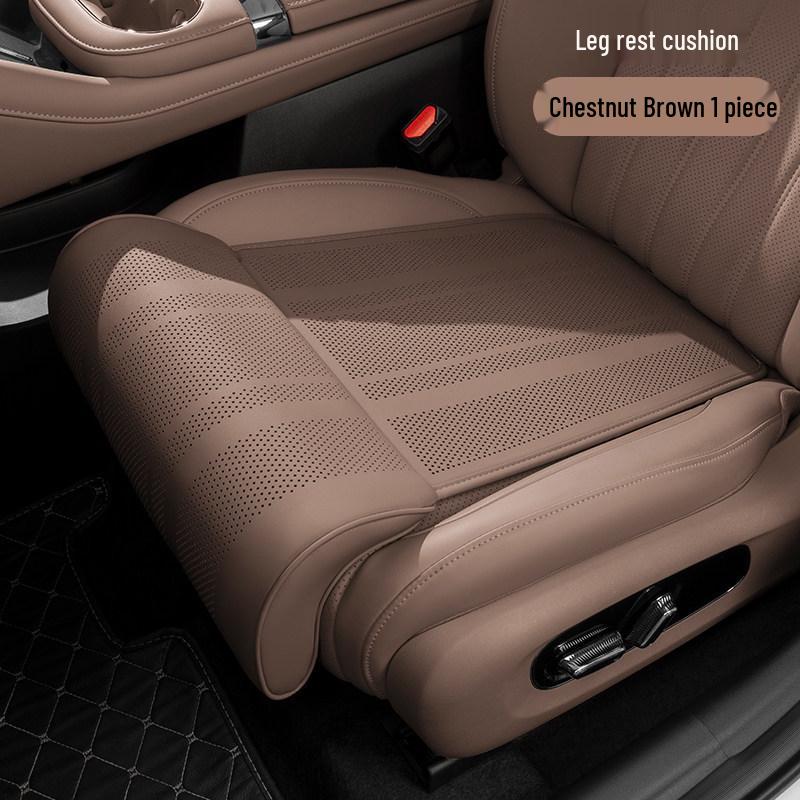 All-Season Car Seat Cushion with Sponge Leg Rest Extension for Driver and Passenger Comfort