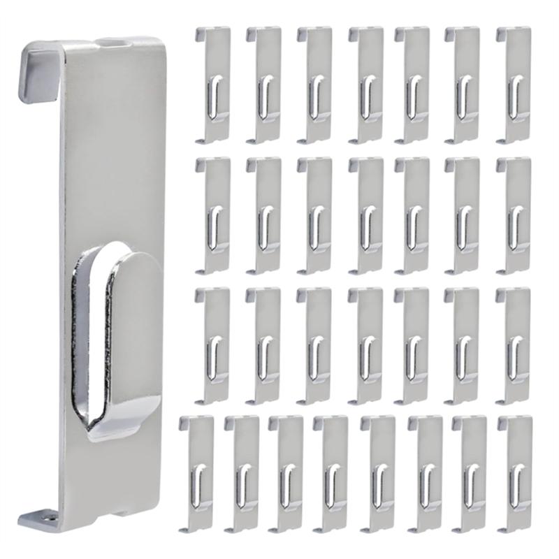A23I-30Pc Gridwall Hooks Hangers,Grid Panel Hooks Grid Wall Hook Grid Wall Accessories Wire Grid Hook Grid Shelf Hooks