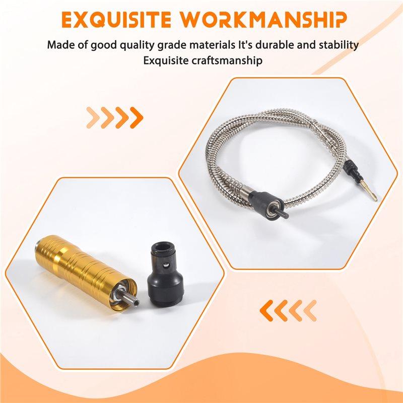 ABWR-Flexible Flex Shaft 0.3-6.5Mm For Electric Grinding Tool Shaft Tube For Hand Drill Extension Tube For Hand Drill