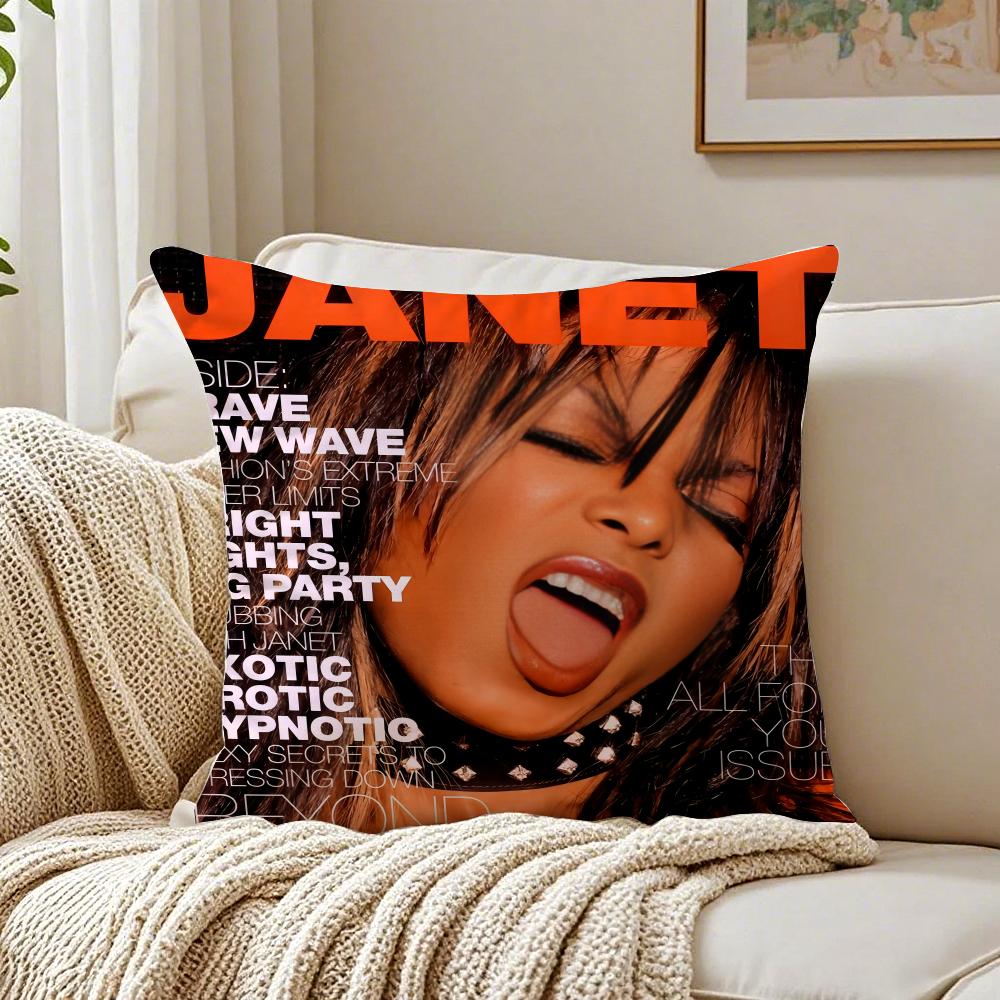 Cute JJanetS JJacksonS Cushion Cover Pillowcase Antidustmite living Room Sofa Decor Cushion Room