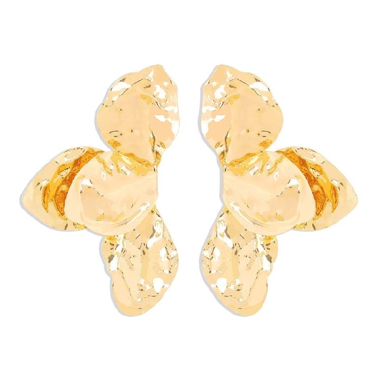 Изящные Серьги-Лепестки с Изысканными Складками Взрослое Украшение Элегантные Длинные Серьги для Современных Женщин