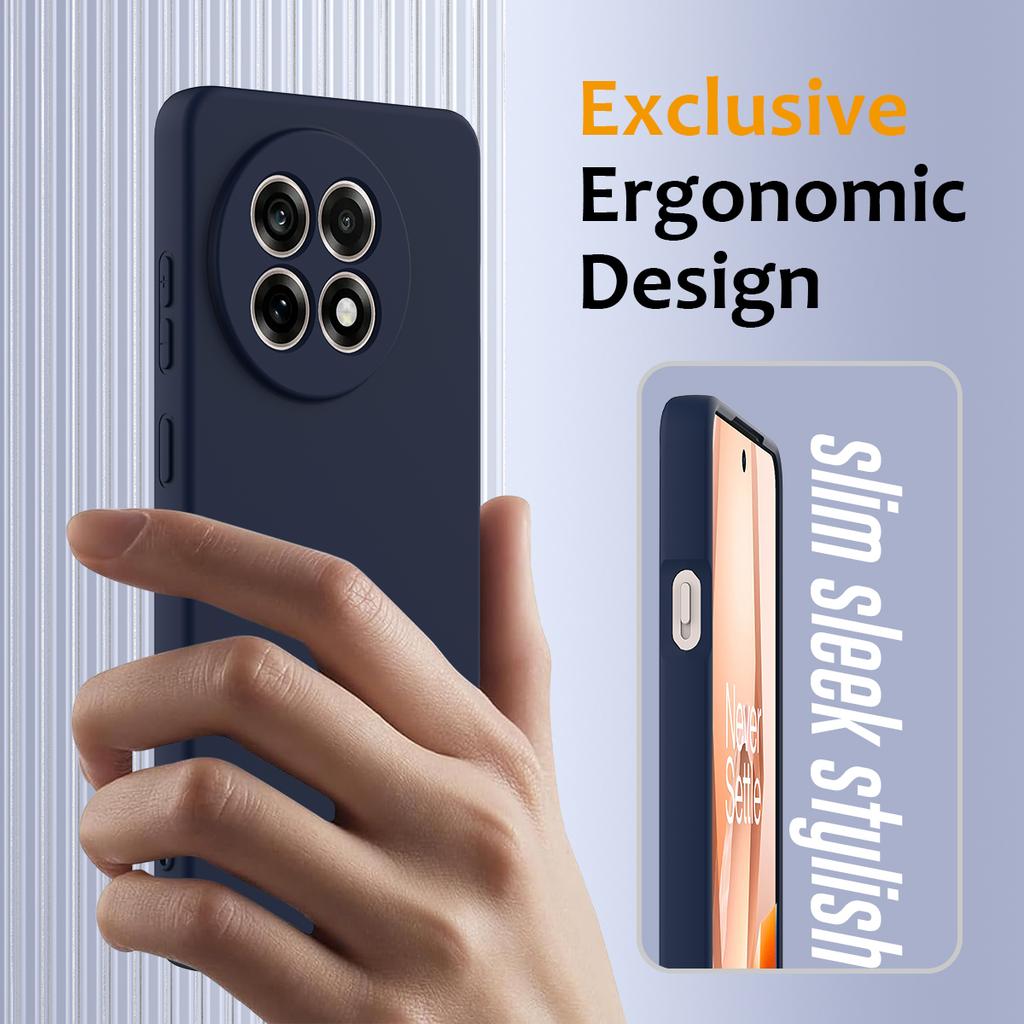 For OnePlus Ace 5 5G/OnePlus Ace 5 Pro 5G/OnePlus 13R 5G Magnetic Case Anti-Drop Liquid Silicone Phone Cover