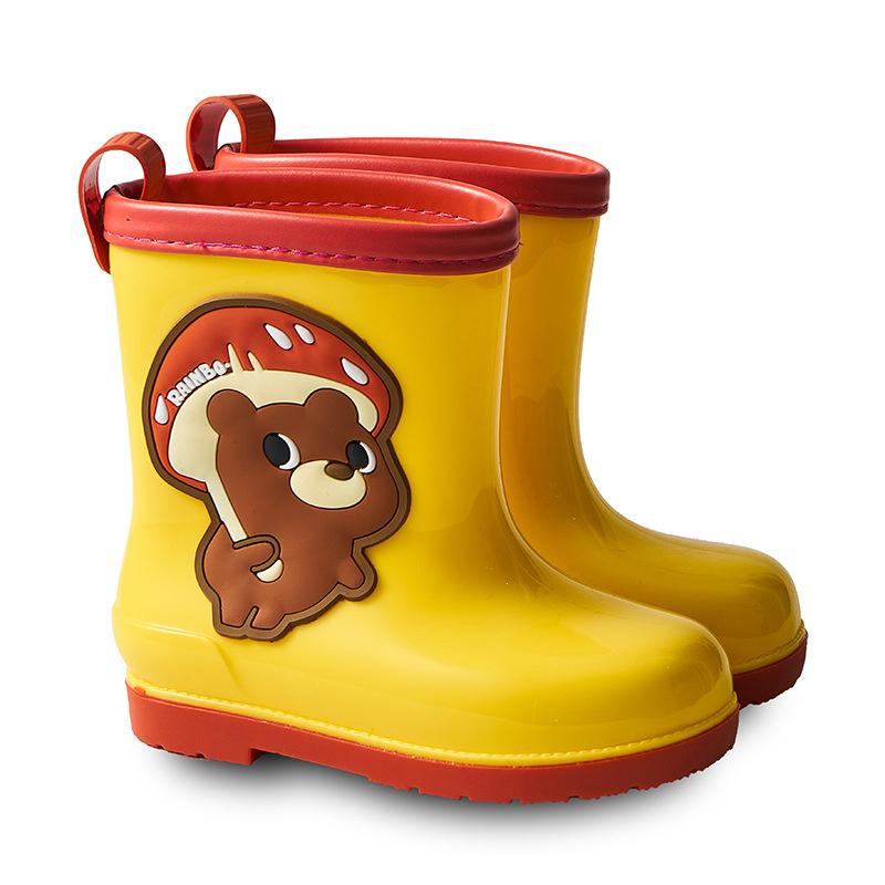 Baby And Toddler Rain Boots Kids Girls Pink Cute Animal Water Shoes Infants Add Thick Soled Yellow Blue Rain Shoes For Boys 28