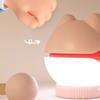 Wooden Fish Night Light Stress Relief Tap Lamp Cute Glow Bedside Lamp USB Charging Sleep Companion Interactive Toy