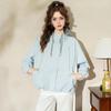 ET BOITE Women's Color-Block Hooded Casual Jacket