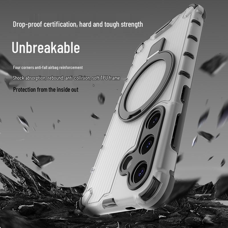 Samsung S25 Ultra/A55 Magnetic Ring Holder Airbag Case