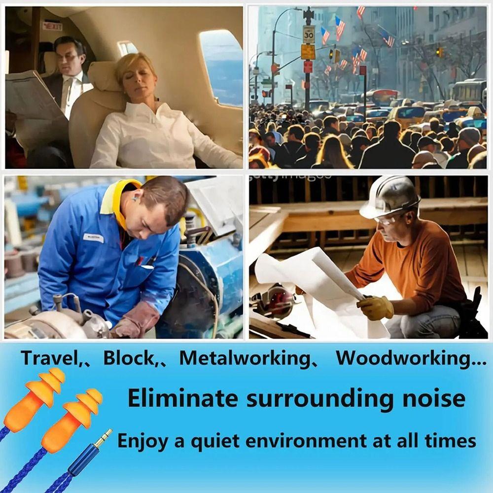 Labor Protection Wireless Work Earbuds Soft Sweatproof Noise Reduction Earphone Reusable Hearing Protection Earplug Headphones
