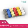 100pcs MOC Parts 3007 93888 Brick 2 X 8 Compatible Bricks DIY Assmble Building Blocks Particle Kid Puzzle Brain Toy Gift