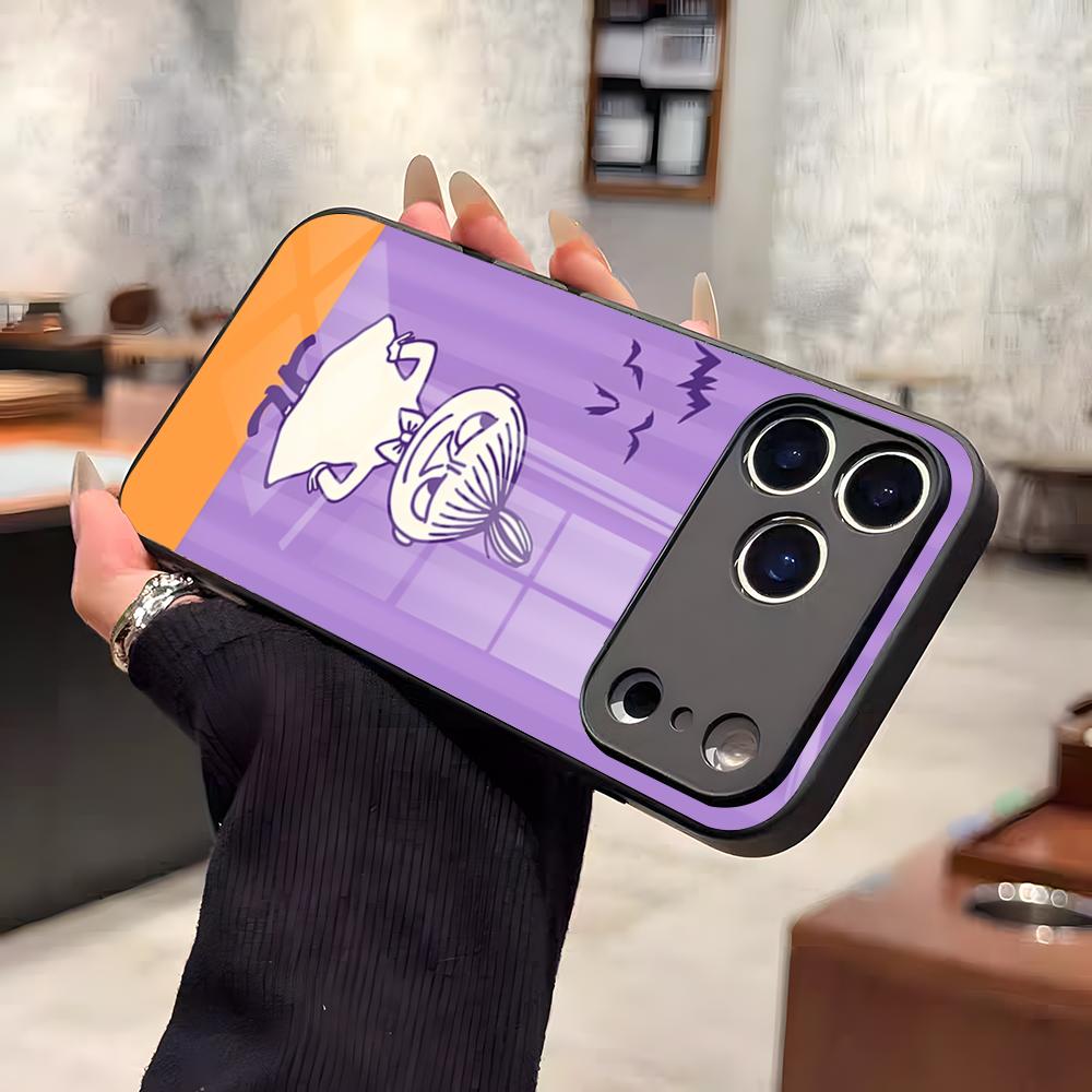 Anime L-LittleS M-My Phone Case For IPhone 17 Air 16 E Pro Max 15 14 13 Mini 12 Pro 11 Max Plus Black Glass Cover