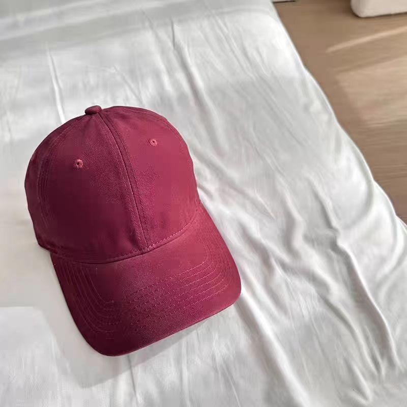Fashion Hat Simple Versatile Solid Color Cap Men's and Women's Spring and Summer Korean Version Face Small Light Board Multi-color Optional Sun
