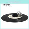 Durable Black 7-inch Vinyl Record Adapter For Smooth 45 Rpm Playback