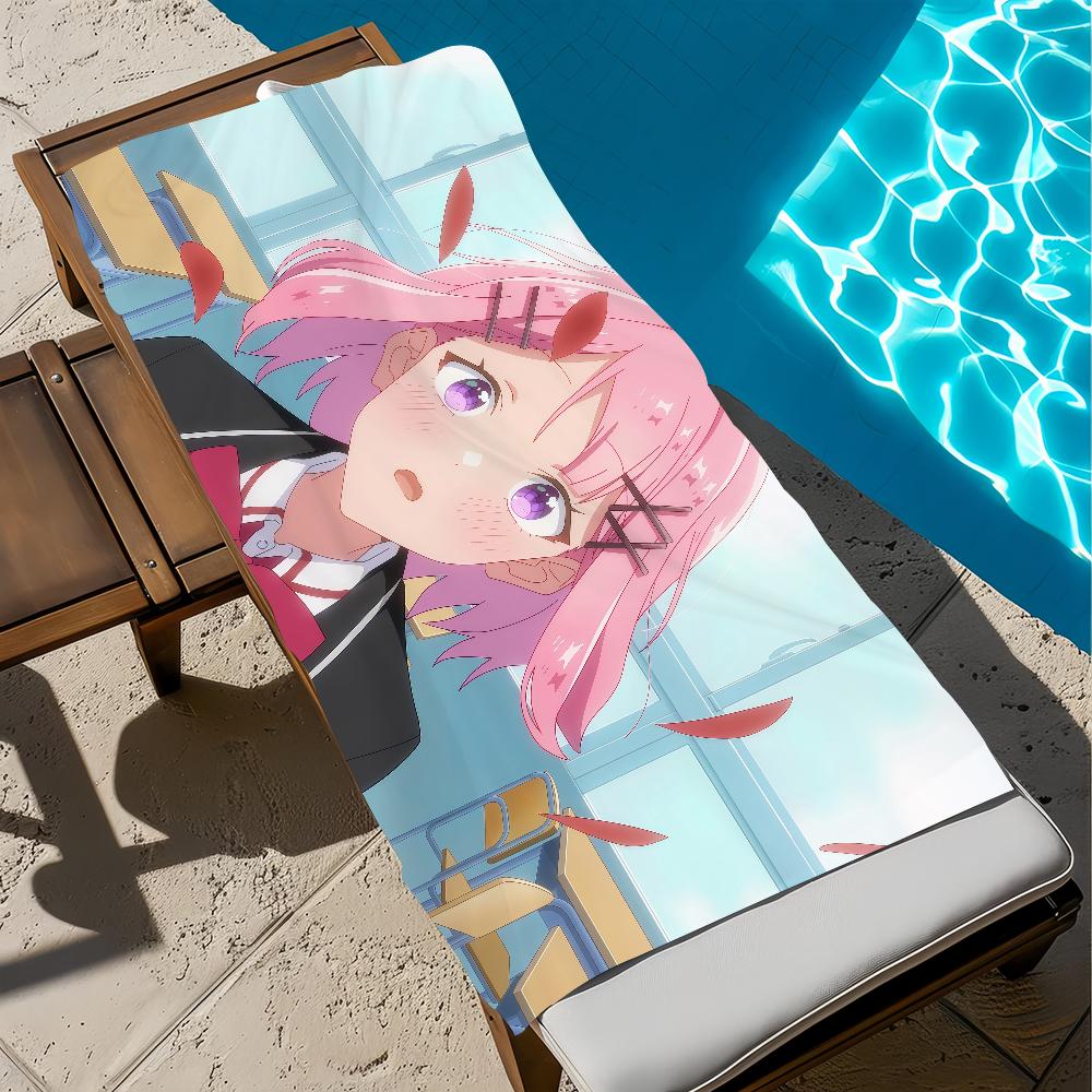 

anime w-watanare Renako Amaori Ajisai Sena soft Beach Towels Trip swim Pool bathing Towel Gym home Decor Gift Holiday Vacation W40*H60(CM)