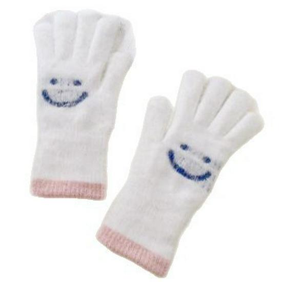 Smiley Face Plüsch Fingerlose Touchscreen-Handschuhe - Damen Herbst/Winter Wärme