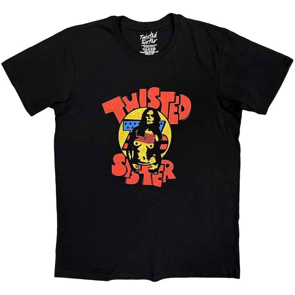 Twisted Sister T-Shirt: 76 (Black) OFFICIAL NEW XL