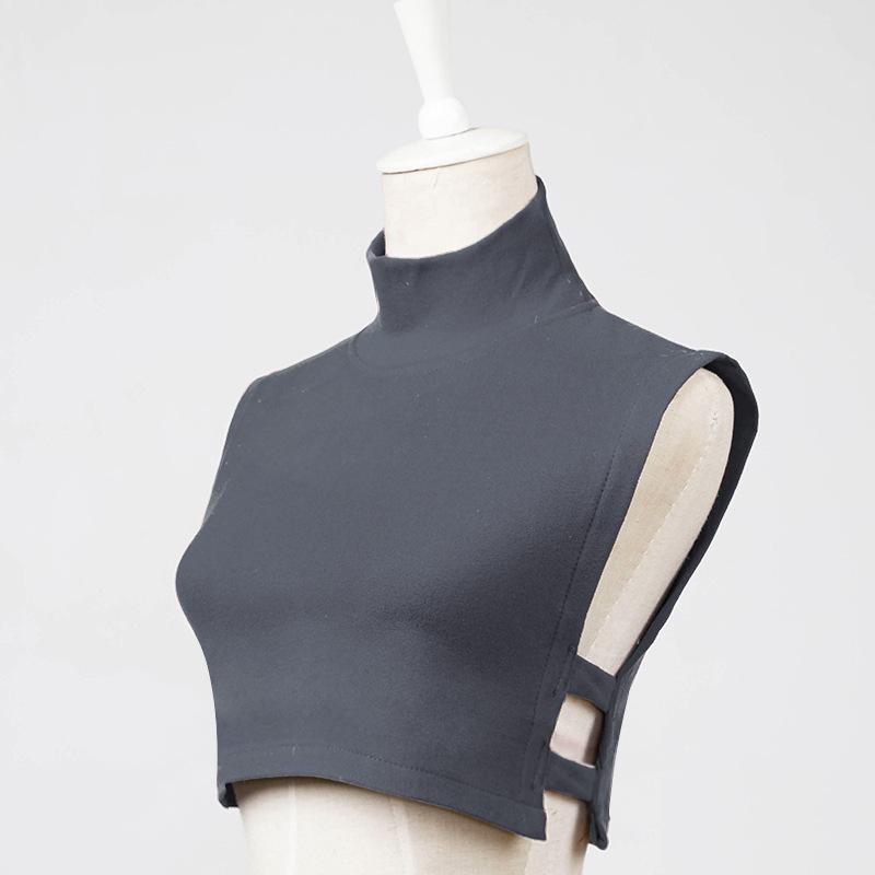 

002 Флисовый воротник-подложка Теплый внутренний свитер Универсальный артефакт Водолазка average size (recommended 90-80kg) серый