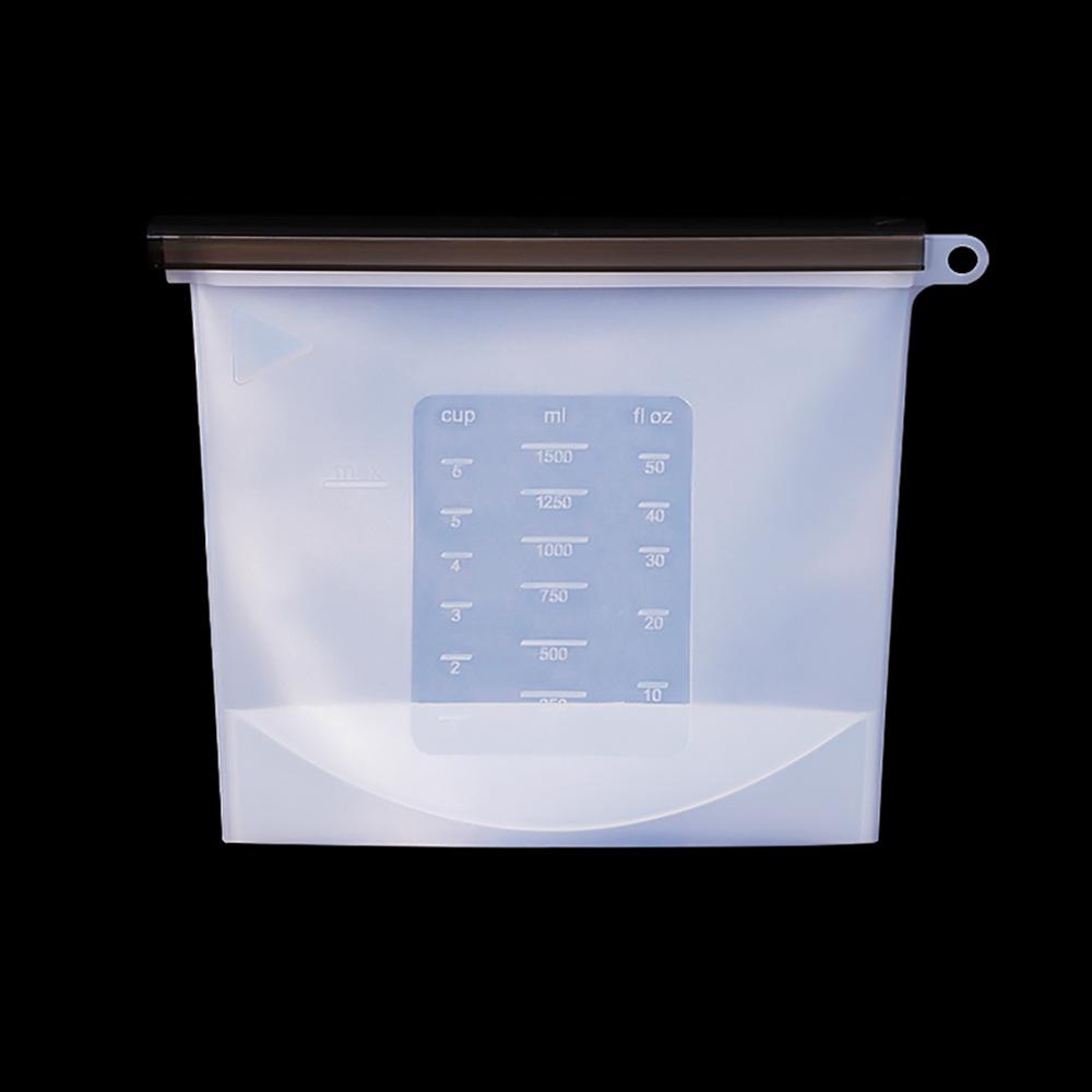 Sacos de silicone para armazenamento de alimentos: Sacos Seláveis Reutilizáveis Resistentes a Altas Temperaturas para Camping, Alimentos e Frutas.