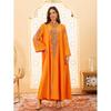 Middle East Indonesia Saudi Arabia Fashion Dress Arab Dubai Embroider Robe Embroidered Home Robe Dresses